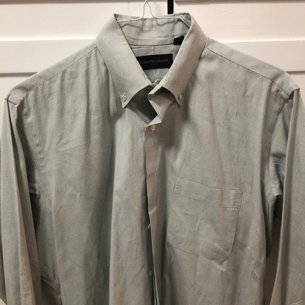 Kenneth Gordon button down shirt. Size 16-34
